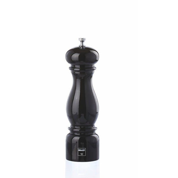 Černý mlýnek na pepř z bukového dřeva Bisetti Beech, 22 cm