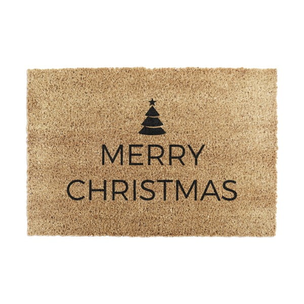 Изтривалка с коледен мотив от кокосови влакна 40x60 cm Merry Christmas – Artsy Doormats