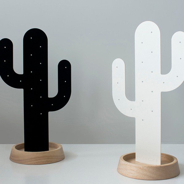 Бяла стойка за бижута &CO Cactus - Qualy-image-2