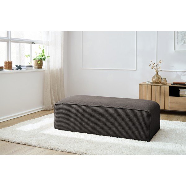 Кафява модулна табуретка от рипсено кадифе Megeve – Bobochic Paris-image-1