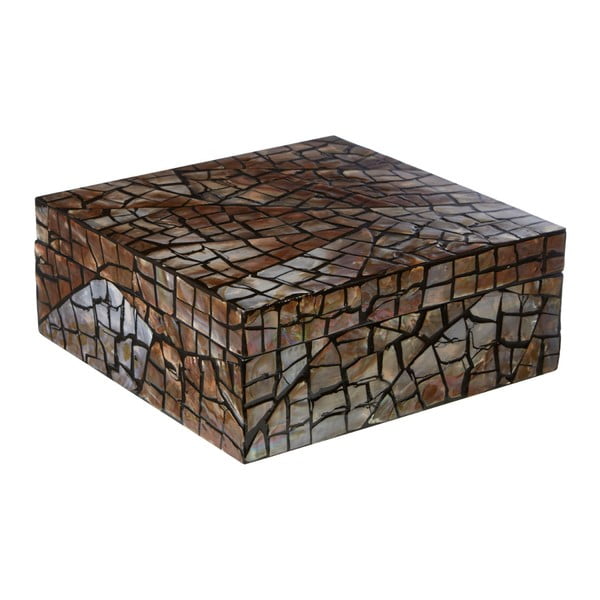 Кутия за съхранение с детайли от черупки Crackle Mosaic - Premier Housewares