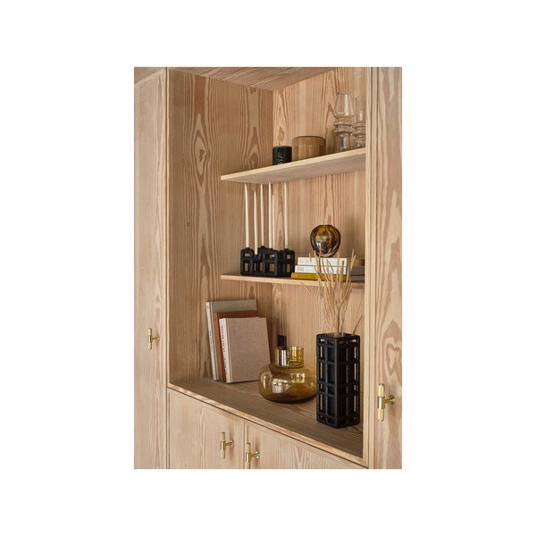 Черна ръчна изработка ваза от полирезин (височина 30 cm) Lyst – Villa Collection-image-3