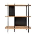 Черна стоманена етажерка Единствена, 80 x 83,5 cm - Leitmotiv