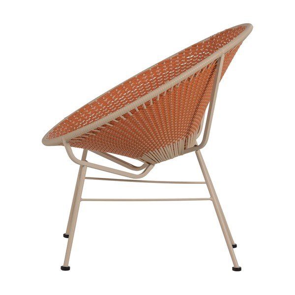 Оранжев градински стол от изкуствен ратан Kazoun – WOOOD-image-3