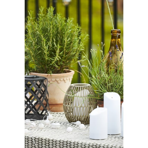 Черен LED фенер, височина 20 cm Calabria - Star Trading-image-4