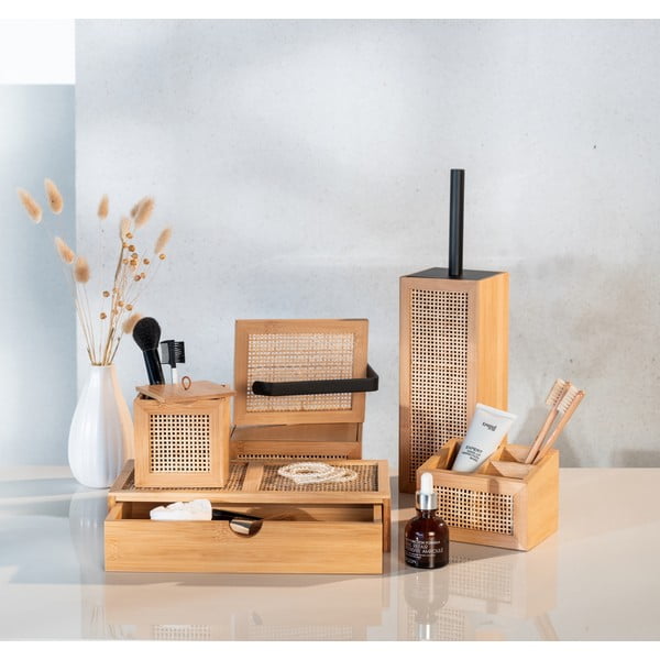 Бамбукова поставка за тоалетна хартия Allegre - Wenko-image-1