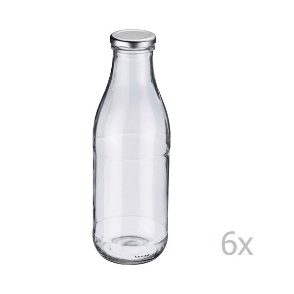 Комплект от 6 стъклени бутилки , 1000 ml - Westmark