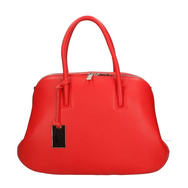 Червена кожена чанта Bella - Roberto Buono