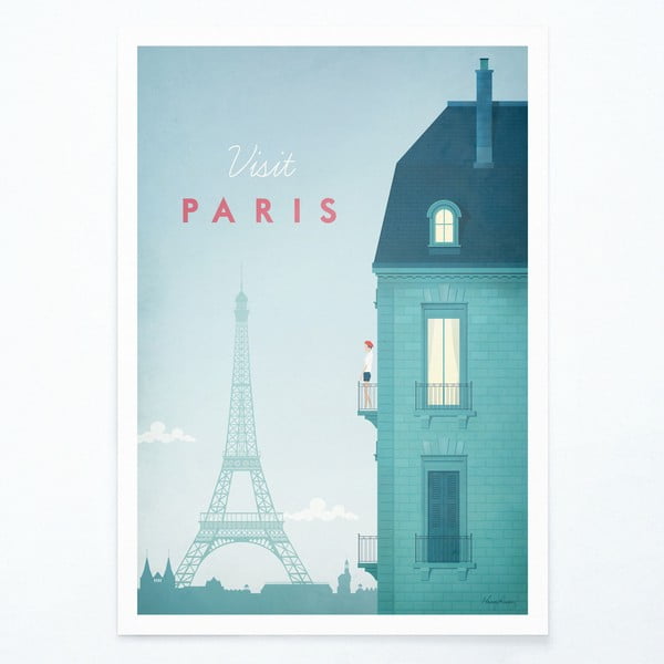 Плакат , 50 x 70 cm Paris - Travelposter