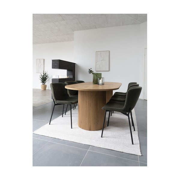 Трапезна маса от декор от топола 100x210 cm Boavista – House Nordic-image-4