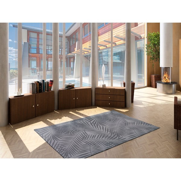 Сив килим за открито Палма, 160 x 230 cm - Universal-image-1