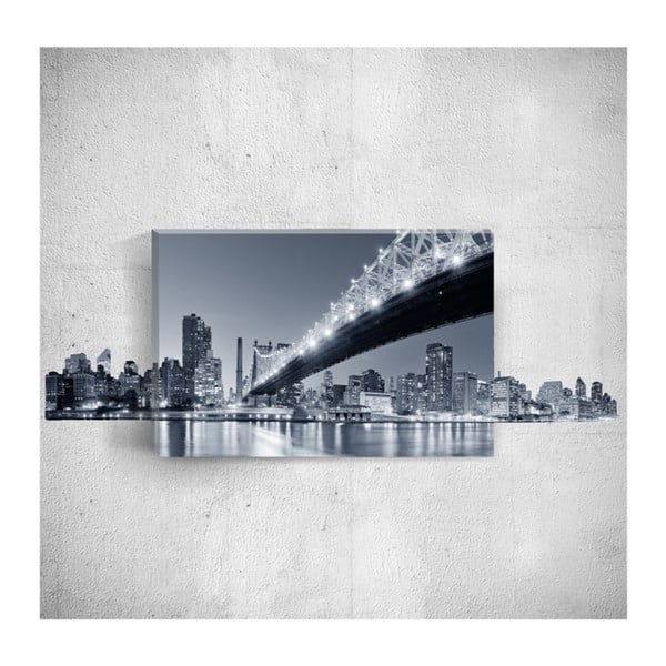 Nástěnný 3D obraz Mosticx Night City, 40 x 60 cm