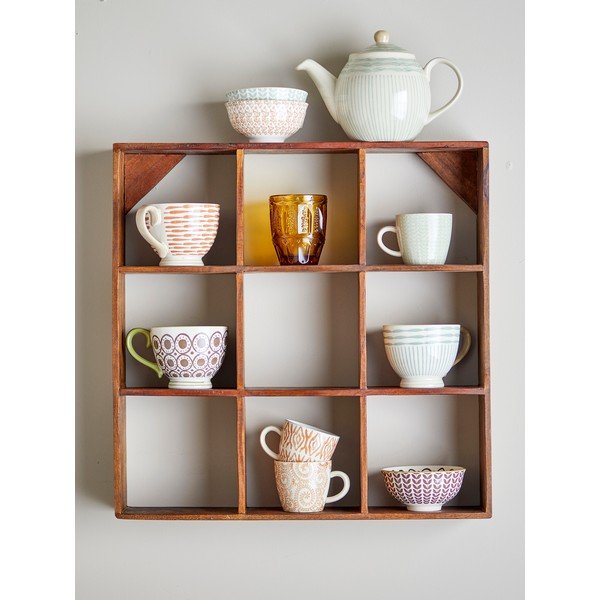 На няколко нива стенен рафт от рециклирано дърво в естествен цвят 53 cm Tilo – Bloomingville-image-1