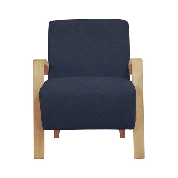 Tmavě modré křeslo Windsor & Co Sofas Luna-image-1