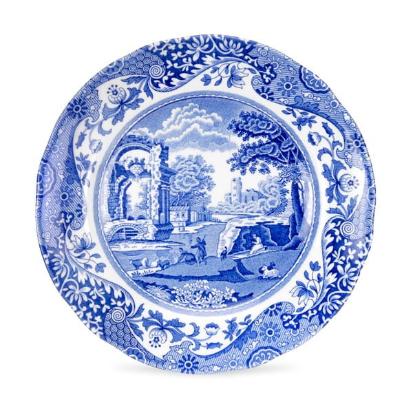 Комплект от 4 чинии в бяло и синьо Синя италианска, ø 15 cm - Spode