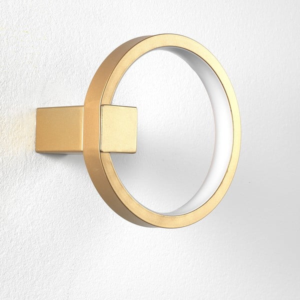 Стенна лампа в златист цвят, ø 15 cm Ring - Tomasucci-image-1