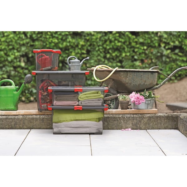 Пластмасова кутия за съхранение с капак Evo Total - Rotho-image-2