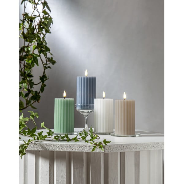 LED свещ (височина 15 см) Flamme Stripe - Star Trading-image-3