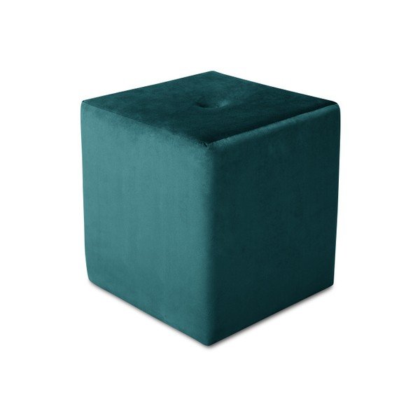 Петролно син пуф , 40 x 45 cm Margaret - Mazzini Sofas-image-3