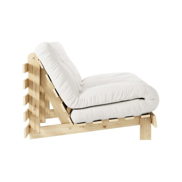 Бял разтегателен диван 140 cm Roots - Karup Design-image-4