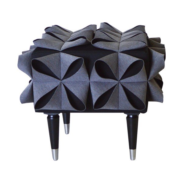 Taburetka Origami, šedá