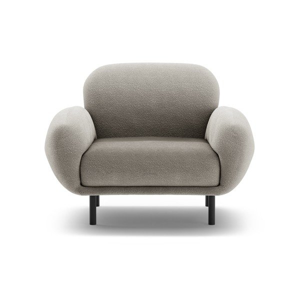 Сиво кресло от букле Poppy – Micadoni -image-1