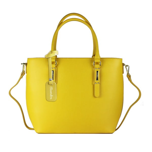 Žlutá kožená kabelka Maison Bag Dalia