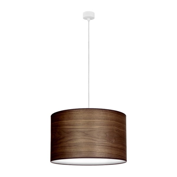 Таванна лампа в тъмен естествен цвят с бял кабел Tsuri - Sotto Luce