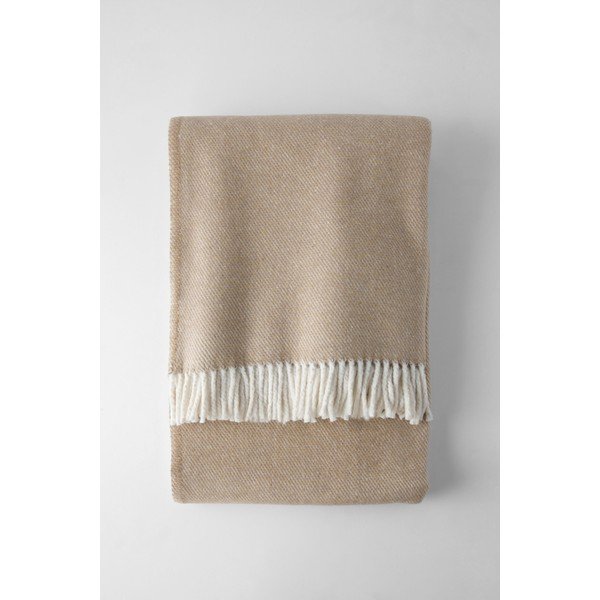 Светлокафяво каре със съдържание на памук , 140 x 180 cm Jade - Euromant