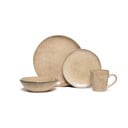 Комплект за хранене от бежов каменна керамика 24 бр. Glosia - Bonami Selection