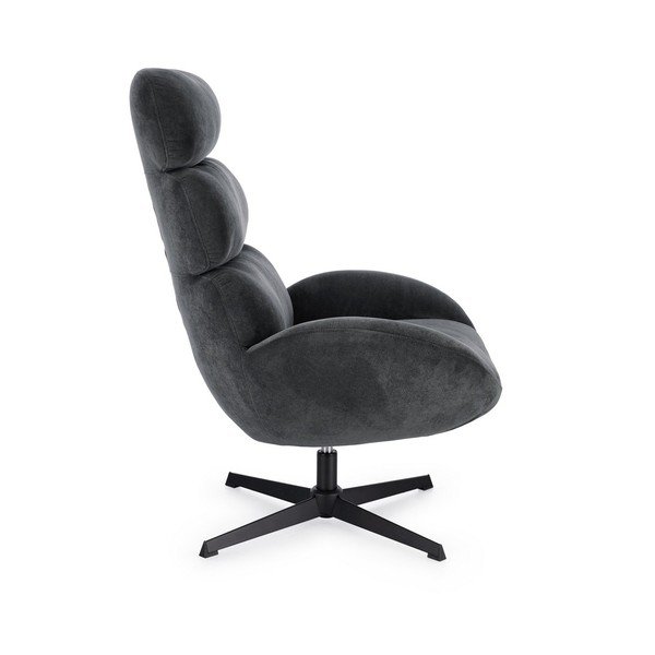 Черно въртящо се кресло Violante – Bizzotto-image-3