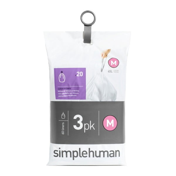 Торби за боклук 60 бр. 45 л M - simplehuman