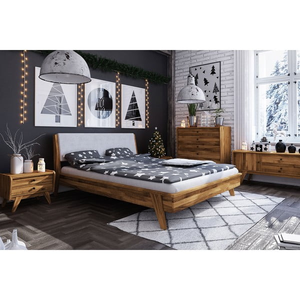 Дъбово двойно легло 200x200 cm Retro 1 - The Beds-image-3