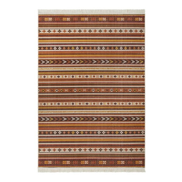 Червен килим с рециклиран памук , 80 x 150 cm Sarobi - Nouristan