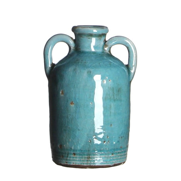 Keramická váza Sil Turquoise, 14x8 cm