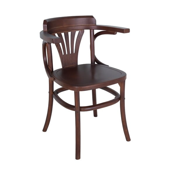Кафяв трапезен стол от масивен бряст Montmartre – Antic Line