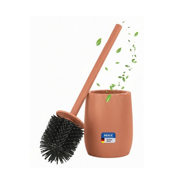Кафява керамична четка за тоалетна Fablo – Wenko-image-2