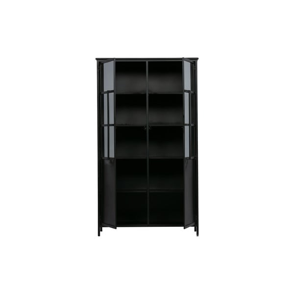 Черна метална витрина 99x170x44 cm Exhibit – WOOOD-image-4