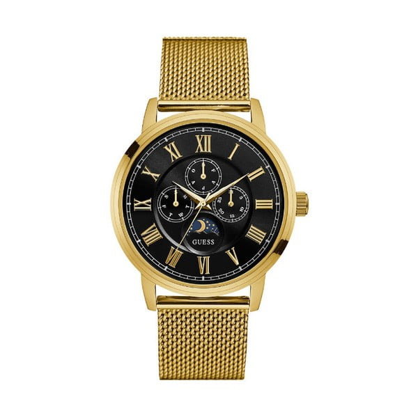 Мъжки часовник с каишка от неръждаема стомана в златисто W0871G2 - Guess