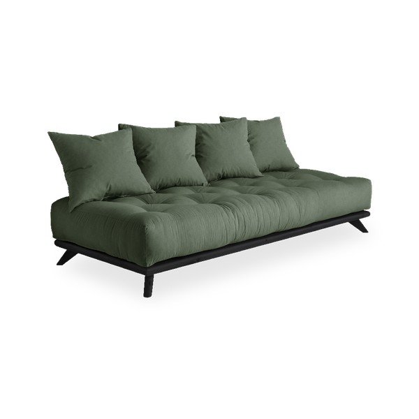 Диван Senza черен/маслиненозелен - Karup Design-image-1