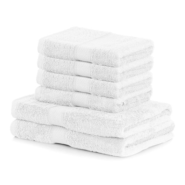 Комплект от 2 бели кърпи и 4 бели кърпи Bamby - AmeliaHome
