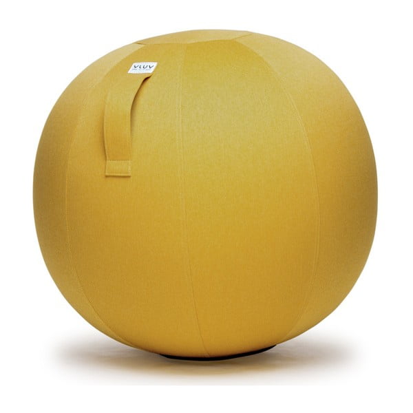 Žlutý sedací míč VLUV Leiv, Ø 60 - 65 cm