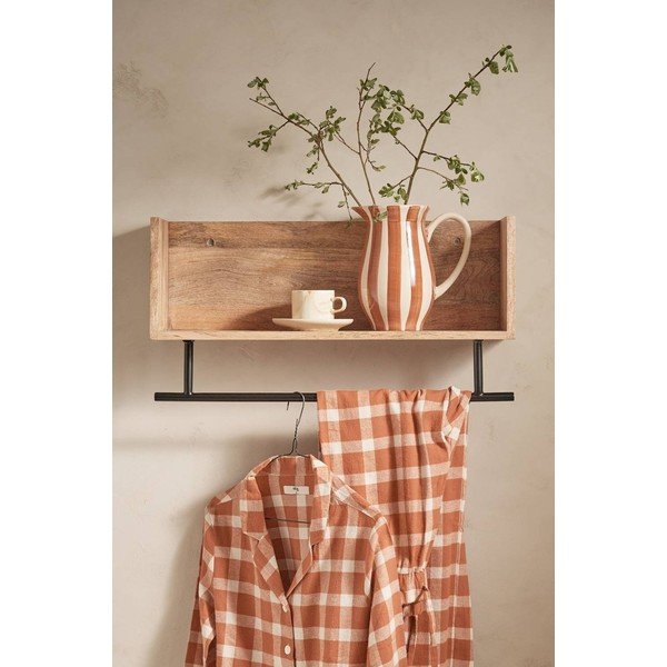 Стенен рафт от масивно манго в естествен цвят 65 cm Sofie – Ellos Home-image-2