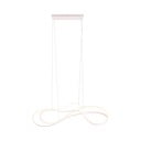 Бяло LED висящо осветително тяло с метален абажур Nala - Trio Select