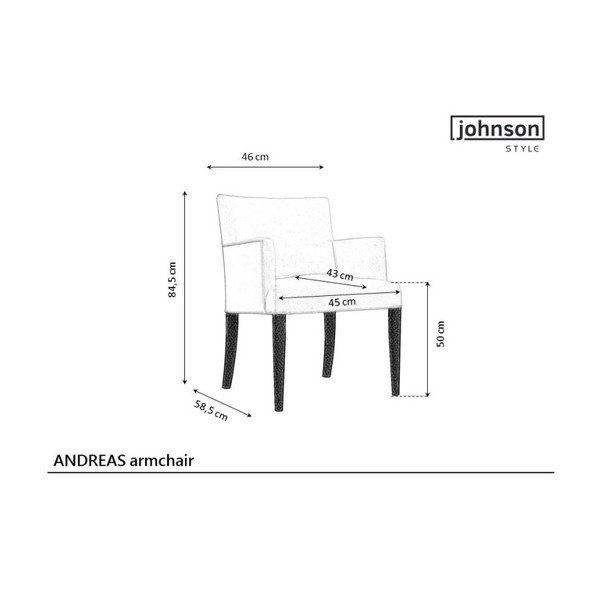 Сив фотьойл Andreas - JohnsonStyle-image-1