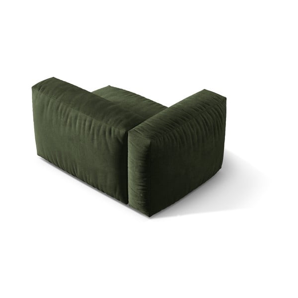 Зелен кадифен модул за диван (ляв ъгъл) Martina – Micadoni -image-2