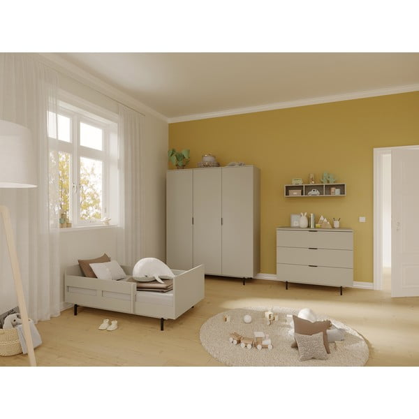 Сиво детско легло 70x140 cm с включена подматрачна рамка Tomino – Germania-image-1