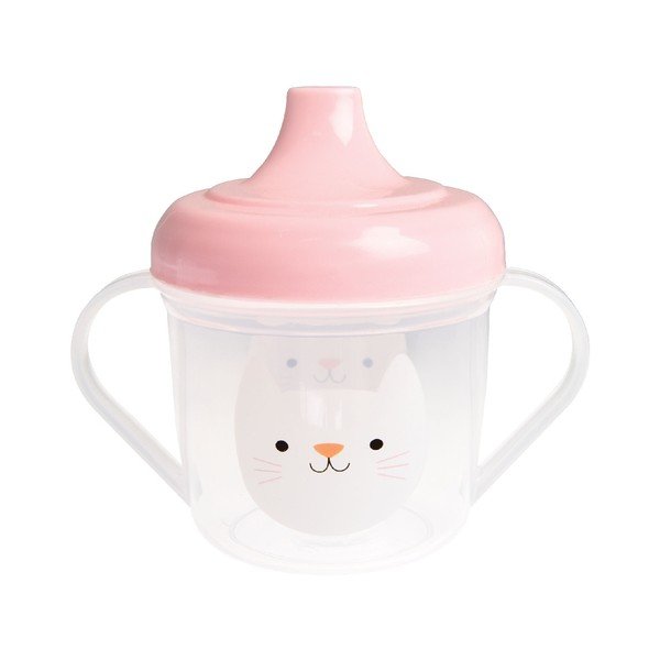 Бебешко шише за пиене Cookie The Cat, 190 ml - Rex London