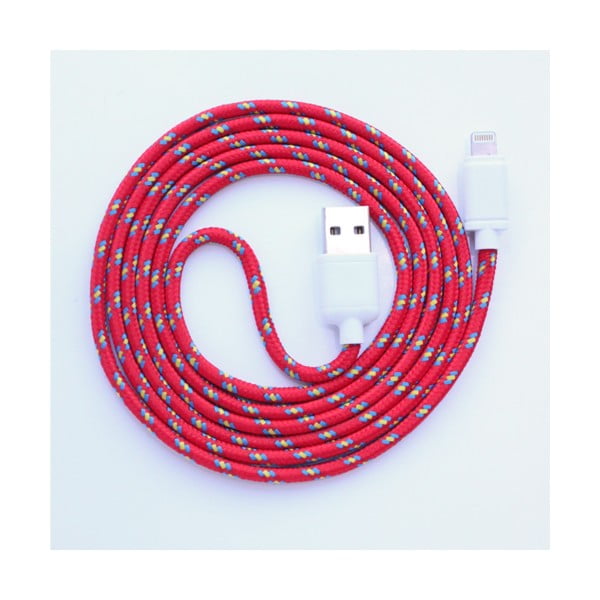 Nabíjecí kabel Lightning pro iPhone 5 a iPhone 6 Red Royal, 1,5 m