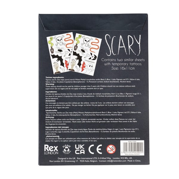 Детски татуировки Scary – Rex London-image-3
